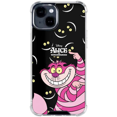 Disney Alice in Wonderland Cheshire Cat iPhone 15 Clear Case